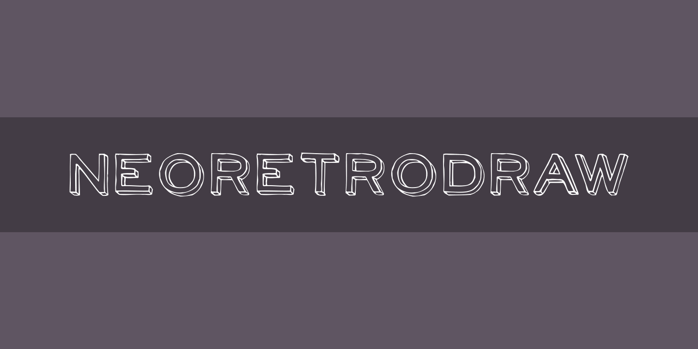 Font NeoRetroDraw